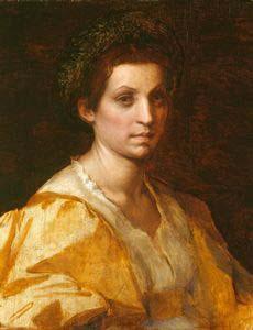 Andrea del Sarto Portrait of a woman in yellow China oil painting art